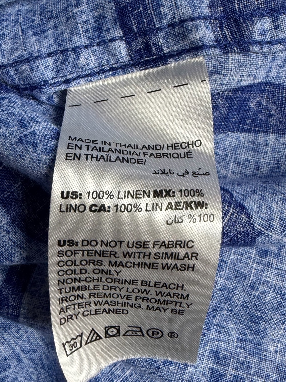 Chico's Linen Button-Down Shirt,EUC,Size XL - Picture 3 of 11
